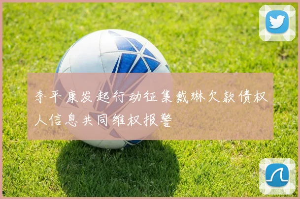 李平康发起行动征集戴琳欠款债权人信息共同维权报警